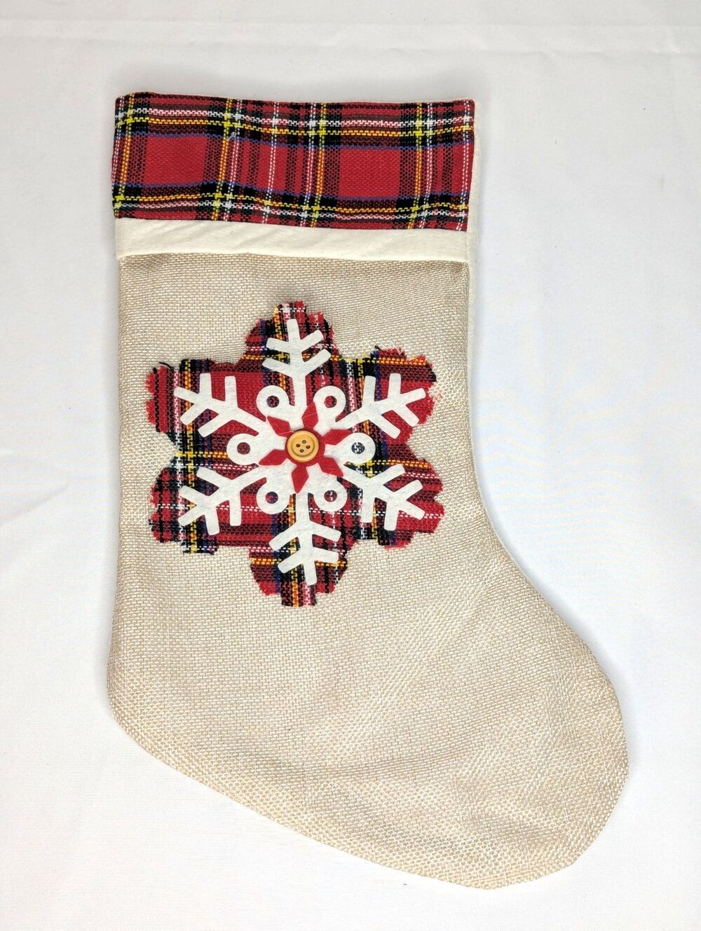 Plaid Christmas Stocking - New